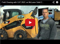 Field Clearing with CAT 262C on McLaren Solid Cushion Tires